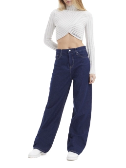 CALVIN KLEIN ΓΥΝΑΙΚΕΙΟ ΤΟΠ CROPPED Λευκό 5 CALVIN KLEIN ΓΥΝΑΙΚΕΙΟ ΤΟΠ CROPPED Λευκό - Image 5