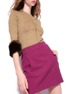 PINKO ΜΠΛΟΥΖΑ ΜΕ FAUX FUR Χρυσό 10 PINKO ΜΠΛΟΥΖΑ ΜΕ FAUX FUR Χρυσό -Γυναικεια Ρουχα Κατάστημα 20 351