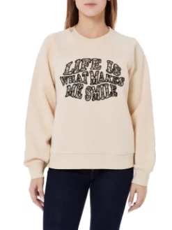 SANDRO ΠΟΥΛΟΒΕΡ ΜΕ ΣΧΕΔΙΟ Εκρού -Γυναικεια Ρουχα Κατάστημα 20 353