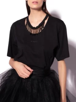 PINKO T-SHIRT ΜΕ ΚΟΛΙΕ Μαύρο 13 PINKO T-SHIRT ΜΕ ΚΟΛΙΕ Μαύρο -Γυναικεια Ρουχα Κατάστημα 20 357