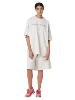 MARC JACOBS OVERSIZED T-SHIRT ΜΕ ΛΟΓΟΤΥΠΟ Λευκό -Γυναικεια Ρουχα Κατάστημα 20 385