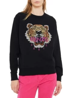 KENZO ΦΟΥΤΕΡ ΜΠΛΟΥΖΑ ΜΕ ΣΧΕΔΙΟ Μαύρο -Γυναικεια Ρουχα Κατάστημα 20 391