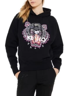 KENZO ΦΟΥΤΕΡ ΜΠΛΟΥΖΑ ΜΕ ΚΟΥΚΟΥΛΑ Μαύρο -Γυναικεια Ρουχα Κατάστημα 20 393