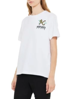 KENZO ΓΥΝΑΙΚΕΙΟ T-SHIRT ΜΕ ΛΟΓΟΤΥΠΟ Λευκό -Γυναικεια Ρουχα Κατάστημα 20 395