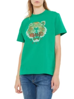 KENZO ΓΥΝΑΙΚΕΙΟ T-SHIRT ΜΕ ΣΧΕΔΙΟ Πράσινο -Γυναικεια Ρουχα Κατάστημα 20 397