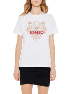 KENZO T-SHIRT ΜΕ ΣΧΕΔΙΟ Λευκό -Γυναικεια Ρουχα Κατάστημα 20 403