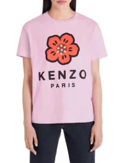 KENZO T-SHIRT ΜΕ ΣΤΑΜΠΑ Ροζ -Γυναικεια Ρουχα Κατάστημα 20 407