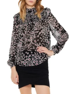 THE KOOPLES FLORAL ΜΠΛΟΥΖΑ ΜΕ ΒΟΛΑΝ Floral -Γυναικεια Ρουχα Κατάστημα 20 413