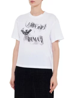 ARMANI ΓΥΝΑΙΚΕΙΟ T-SHIRT ΜΕ ΛΟΓΟΤΥΠΟ Λευκό 10 ARMANI ΓΥΝΑΙΚΕΙΟ T-SHIRT ΜΕ ΛΟΓΟΤΥΠΟ Λευκό -Γυναικεια Ρουχα Κατάστημα 20 433