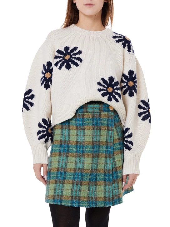 SANDRO ΠΛΕΚΤΟ ΠΟΥΛΟΒΕΡ Εκρού 2 SANDRO ΠΛΕΚΤΟ ΠΟΥΛΟΒΕΡ Εκρού - Image 2