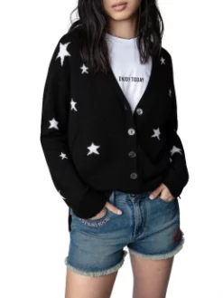 ZADIG & VOLTAIRE ΖΑΚΕΤΑ ΜΕ ΜΟΤΙΒΟ Μαύρο -Γυναικεια Ρουχα Κατάστημα 20 475