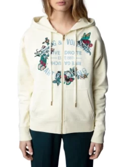 ZADIG & VOLTAIRE ΓΥΝΑΙΚΕΙΟ ΦΟΥΤΕΡ ΜΕ ΦΕΡΜΟΥΑΡ Λευκό -Γυναικεια Ρουχα Κατάστημα 20 481