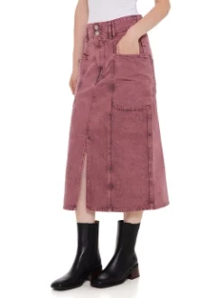 ISABEL MARANT DENIM ΦΟΥΣΤΑ TORIA Μπορντό -Γυναικεια Ρουχα Κατάστημα 20 49