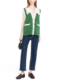 SANDRO ΑΜΑΝΙΚΗ ΖΑΚΕΤΑ Πράσινο -Γυναικεια Ρουχα Κατάστημα 20 503