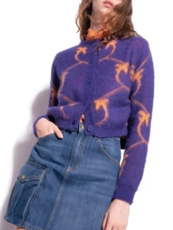 PINKO ΖΑΚΕΤΑ ΜΕ ΜΟΤΙΒΟ Μωβ -Γυναικεια Ρουχα Κατάστημα 20 507