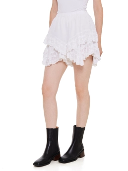 ISABEL MARANT ΑΣΣΥΜΕΤΡΗ ΜΙΝΙ ΦΟΥΣΤΑ LOCADI Λευκό 5 ISABEL MARANT ΑΣΣΥΜΕΤΡΗ ΜΙΝΙ ΦΟΥΣΤΑ LOCADI Λευκό - Image 5