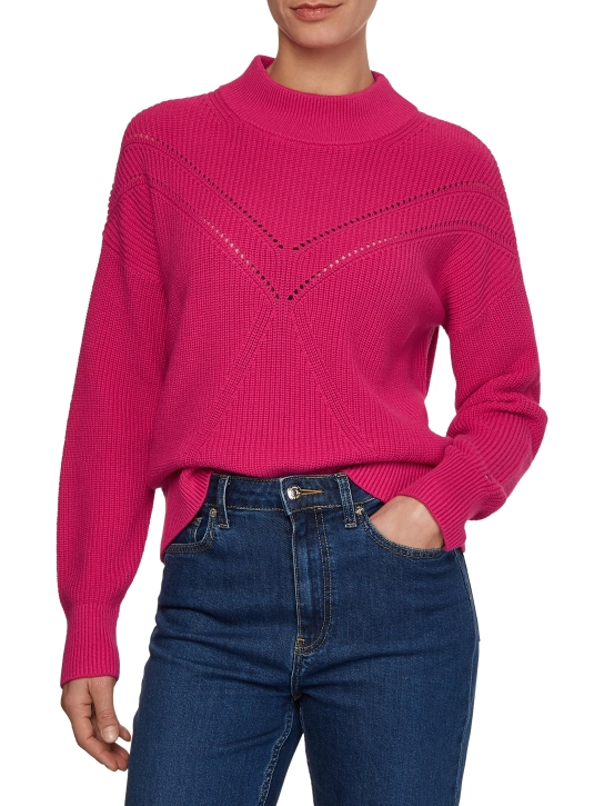 TOMMY HILFIGER ΓΥΝΑΙΚΕΙΟ ΠΟΥΛΟΒΕΡ Φούξια 2 TOMMY HILFIGER ΓΥΝΑΙΚΕΙΟ ΠΟΥΛΟΒΕΡ Φούξια - Image 2