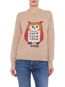 MAX MARA WEEKEND ΠΟΥΛΟΒΕΡ ΜΕ ΣΧΕΔΙΟ Μπεζ 5 MAX MARA WEEKEND ΠΟΥΛΟΒΕΡ ΜΕ ΣΧΕΔΙΟ Μπεζ - Image 5