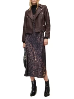 ALL SAINTS ΔΕΡΜΑΤΙΝΟ BIKER JACKET Καφέ 13 ALL SAINTS ΔΕΡΜΑΤΙΝΟ BIKER JACKET Καφέ -Γυναικεια Ρουχα Κατάστημα 20 591