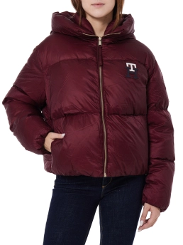 TOMMY HILFIGER ΓΥΝΑΙΚΕΙΟ ΚΑΠΙΤΟΝΕ ΜΠΟΥΦΑΝ Μπορντό 5 TOMMY HILFIGER ΓΥΝΑΙΚΕΙΟ ΚΑΠΙΤΟΝΕ ΜΠΟΥΦΑΝ Μπορντό - Image 5