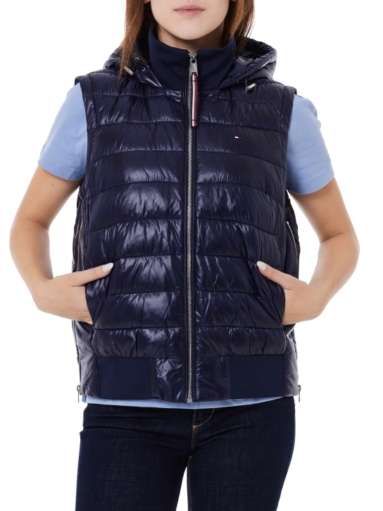 TOMMY HILFIGER ΑΜΑΝΙΚΟ ΚΑΠΙΤΟΝΕ ΜΠΟΥΦΑΝ Navy 2 TOMMY HILFIGER ΑΜΑΝΙΚΟ ΚΑΠΙΤΟΝΕ ΜΠΟΥΦΑΝ Navy - Image 2