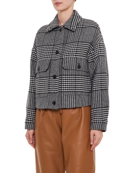 MAX MARA WEEKEND ΚΑΡΟ ΚΟΝΤΟ ΠΑΛΤΟ Μαύρο 5 MAX MARA WEEKEND ΚΑΡΟ ΚΟΝΤΟ ΠΑΛΤΟ Μαύρο - Image 5