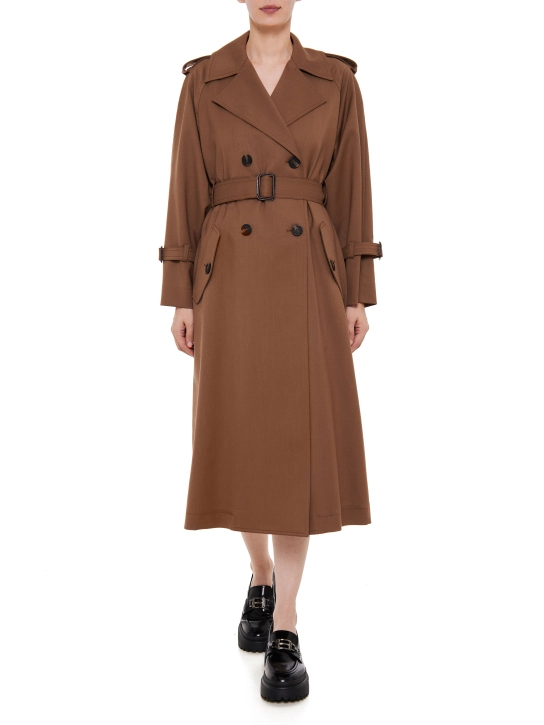 MAX MARA WEEKEND ΜΑΚΡΥΑ ΚΑΜΠΑΡΤΙΝΑ Καφέ 2 MAX MARA WEEKEND ΜΑΚΡΥΑ ΚΑΜΠΑΡΤΙΝΑ Καφέ - Image 2