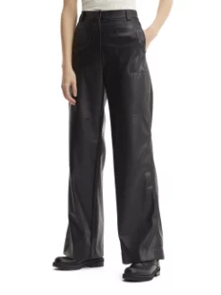 CALVIN KLEIN FAUX LEATHER ΠΑΝΤΕΛΟΝΙ Μαύρο -Γυναικεια Ρουχα Κατάστημα 20 77