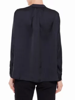 ZADIG & VOLTAIRE ΓΥΝΑΙΚΕΙΟ ΠΟΥΚΑΜΙΣΟ SATIN PERM Μαύρο -Γυναικεια Ρουχα Κατάστημα 30 200