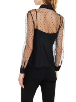 RED VALENTINO POLKA DOT ΠΟΥΚΑΜΙΣΟ Μαύρο -Γυναικεια Ρουχα Κατάστημα 30 222