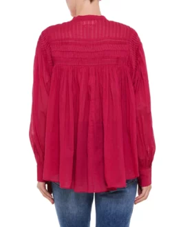 ISABEL MARANT ΓΥΝΑΙΚΕΙΟ ΠΟΥΚΑΜΙΣΟ PLALIA Κόκκινο -Γυναικεια Ρουχα Κατάστημα 30 224