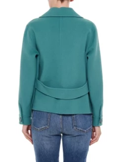 MAX MARA WEEKEND ΜΑΛΛΙΝΟ ΣΑΚΑΚΙ Πετρόλ -Γυναικεια Ρουχα Κατάστημα 30 273