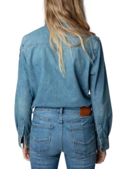 ZADIG & VOLTAIRE ΓΥΝΑΙΚΕΙΟ ΠΟΥΚΑΜΙΣΟ DENIM Γαλάζιο -Γυναικεια Ρουχα Κατάστημα 30 312