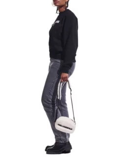 KARL LAGERFELD CARA LOVES KARL ΦΟΥΤΕΡ ΜΠΛΟΥΖΑ Μαύρο -Γυναικεια Ρουχα Κατάστημα 30 336