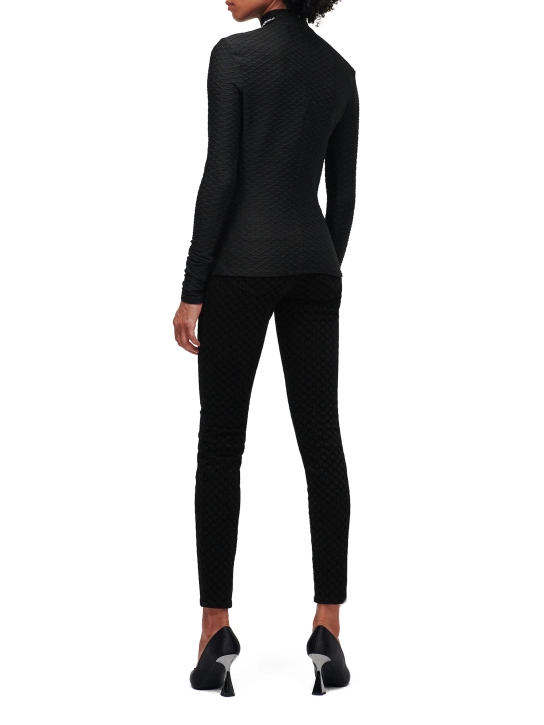 KARL LAGERFELD ΖΙΒΑΓΚΟ ΣΤΕΝΗ ΜΠΛΟΥΖΑ Μαύρο 3 KARL LAGERFELD ΖΙΒΑΓΚΟ ΣΤΕΝΗ ΜΠΛΟΥΖΑ Μαύρο - Image 3