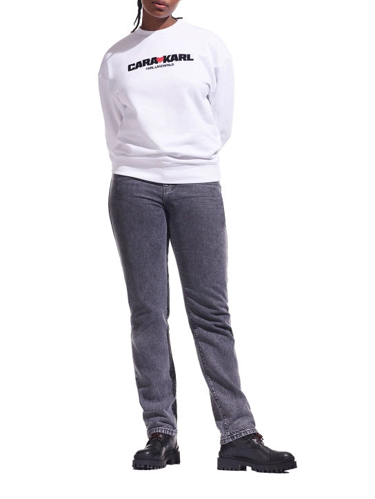 KARL LAGERFELD CARA LOVES KARL ΦΟΥΤΕΡ ΜΠΛΟΥΖΑ Λευκό 3 KARL LAGERFELD CARA LOVES KARL ΦΟΥΤΕΡ ΜΠΛΟΥΖΑ Λευκό - Image 3