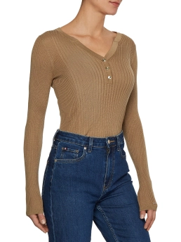 TOMMY HILFIGER ΜΠΛΟΥΖΑ ΜΕ ΚΟΥΜΠΙΑ Μπεζ 7 TOMMY HILFIGER ΜΠΛΟΥΖΑ ΜΕ ΚΟΥΜΠΙΑ Μπεζ - Image 7