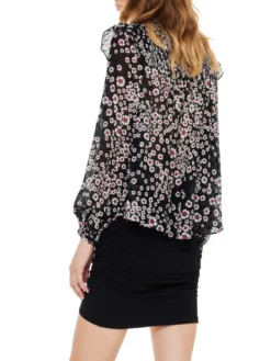 THE KOOPLES FLORAL ΜΠΛΟΥΖΑ ΜΕ ΒΟΛΑΝ Floral -Γυναικεια Ρουχα Κατάστημα 30 400