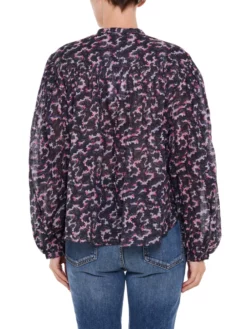 ISABEL MARANT ΕΜΠΡΙΜΕ ΜΠΛΟΥΖΑ SALIKA Μαύρο -Γυναικεια Ρουχα Κατάστημα 30 406