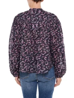 ISABEL MARANT ΕΜΠΡΙΜΕ ΜΠΛΟΥΖΑ SALIKA Μαύρο -Γυναικεια Ρουχα Κατάστημα 30 407