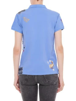 POLO RALPH LAUREN ΠΟΛΟ ΜΠΛΟΥΖΑ ΜΕ ΚΕΝΤΗΜΑΤΑ Γαλάζιο -Γυναικεια Ρουχα Κατάστημα 30 426