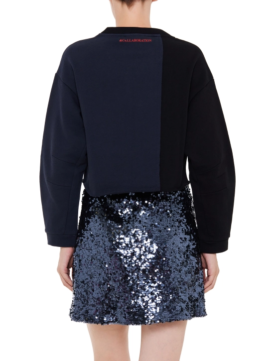 MAX&CO. CROPPED ΦΟΥΤΕΡ ΜΠΛΟΥΖΑ ΜΕ ΣΧΕΔΙΟ Μαύρο 3 MAX&CO. CROPPED ΦΟΥΤΕΡ ΜΠΛΟΥΖΑ ΜΕ ΣΧΕΔΙΟ Μαύρο - Image 3