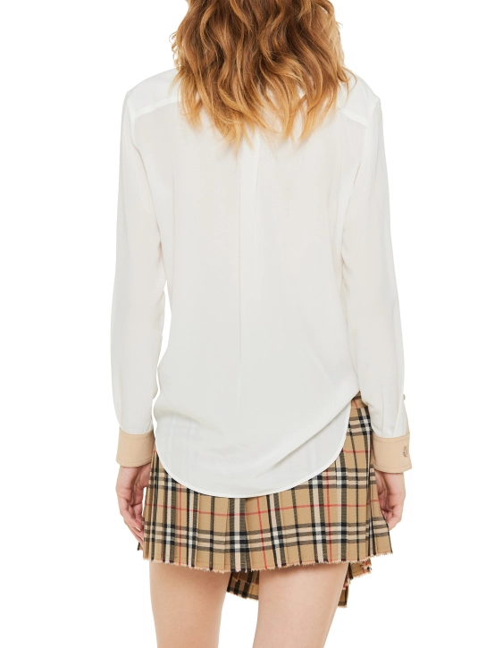 BURBERRY ΓΥΝΑΙΚΕΙΟ ΜΕΤΑΞΩΤΟ ΠΟΥΚΑΜΙΣΟ Εκρού 3 BURBERRY ΓΥΝΑΙΚΕΙΟ ΜΕΤΑΞΩΤΟ ΠΟΥΚΑΜΙΣΟ Εκρού - Image 3