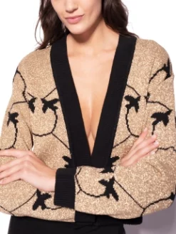 PINKO CROPPED ΖΑΚΕΤΑ ΜΕ ΜΟΤΙΒΟ Χρυσό 14 PINKO CROPPED ΖΑΚΕΤΑ ΜΕ ΜΟΤΙΒΟ Χρυσό -Γυναικεια Ρουχα Κατάστημα 30 465