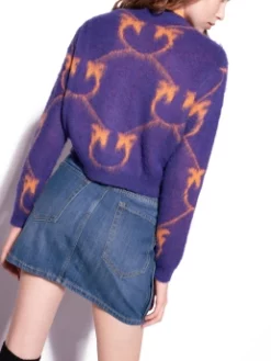 PINKO ΖΑΚΕΤΑ ΜΕ ΜΟΤΙΒΟ Μωβ -Γυναικεια Ρουχα Κατάστημα 30 495