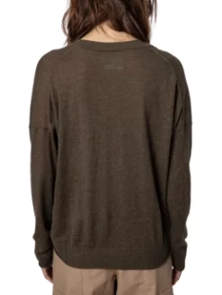 ZADIG & VOLTAIRE ΚΑΣΜΙΕΡΕΝΙΟ ΠΟΥΛΟΒΕΡ Καφέ -Γυναικεια Ρουχα Κατάστημα 30 511