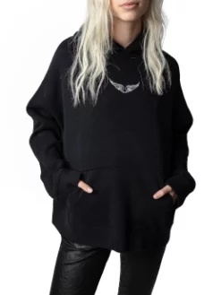 ZADIG & VOLTAIRE ΓΥΝΑΙΚΕΙΟ ΦΟΥΤΕΡ Μαύρο -Γυναικεια Ρουχα Κατάστημα 30 517