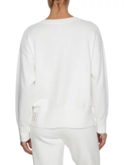 TOMMY HILFIGER ΠΟΥΛΟΒΕΡ ΜΕ ΛΟΓΟΤΥΠΟ Λευκό -Γυναικεια Ρουχα Κατάστημα 30 533