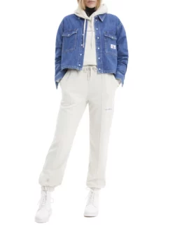 CALVIN KLEIN ΓΥΝΑΙΚΕΙΟ ΦΟΥΤΕΡ ΜΕ ΚΟΥΚΟΥΛΑ Λευκό -Γυναικεια Ρουχα Κατάστημα 30 538