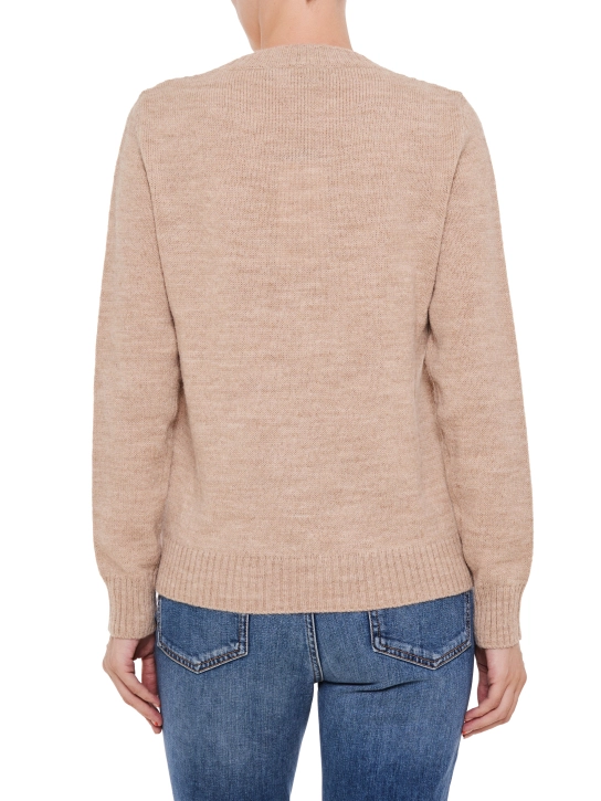 MAX MARA WEEKEND ΠΟΥΛΟΒΕΡ ΜΕ ΣΧΕΔΙΟ Μπεζ 3 MAX MARA WEEKEND ΠΟΥΛΟΒΕΡ ΜΕ ΣΧΕΔΙΟ Μπεζ - Image 3